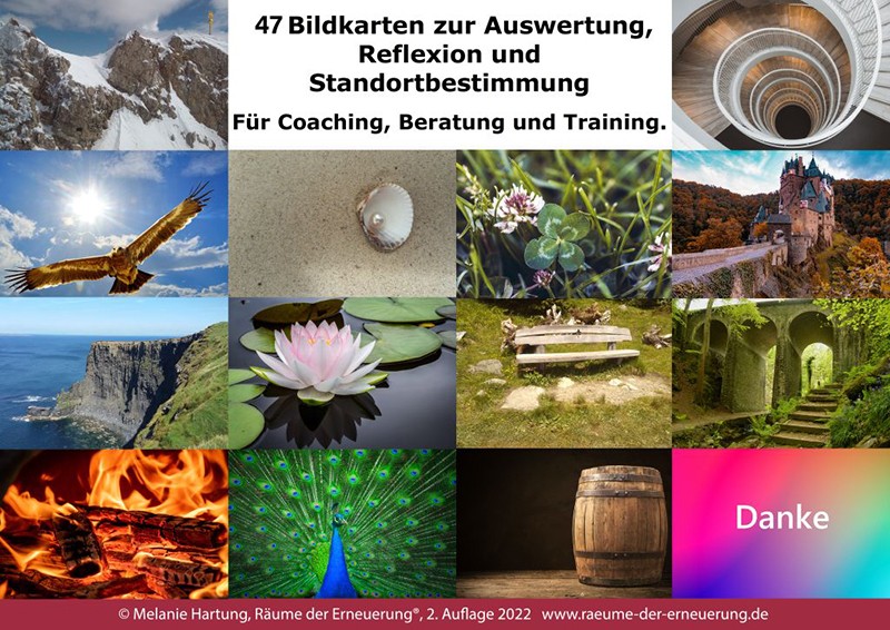 Bild­karten zur Aus­wertung, Reflexion und Standort­bestimmung. Für Coaching, Beratung und Training. 2. Auflage 2022.